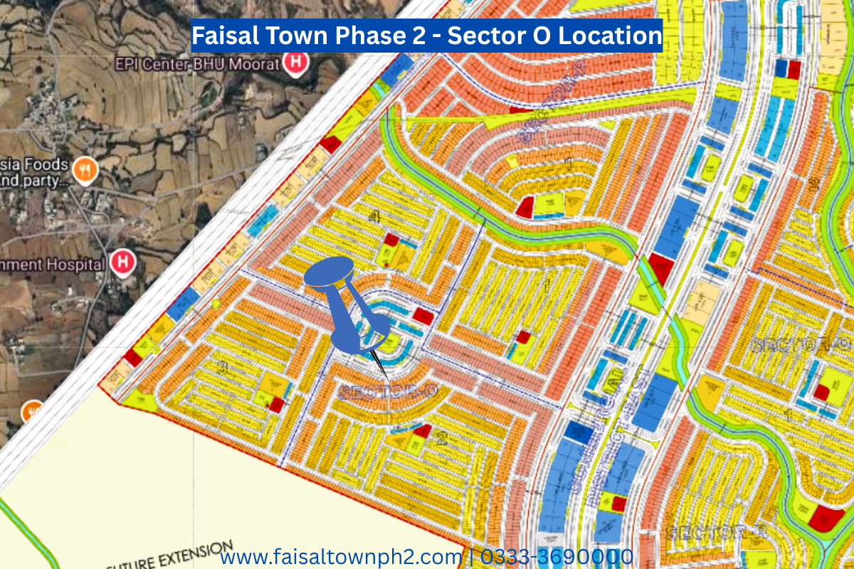 faisal town phase 2 sector o location