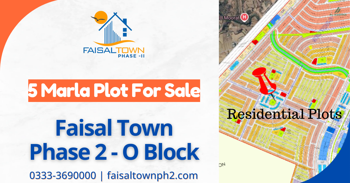 5 Marla Plot for Sale – Faisal Town Phase 2 Sector O