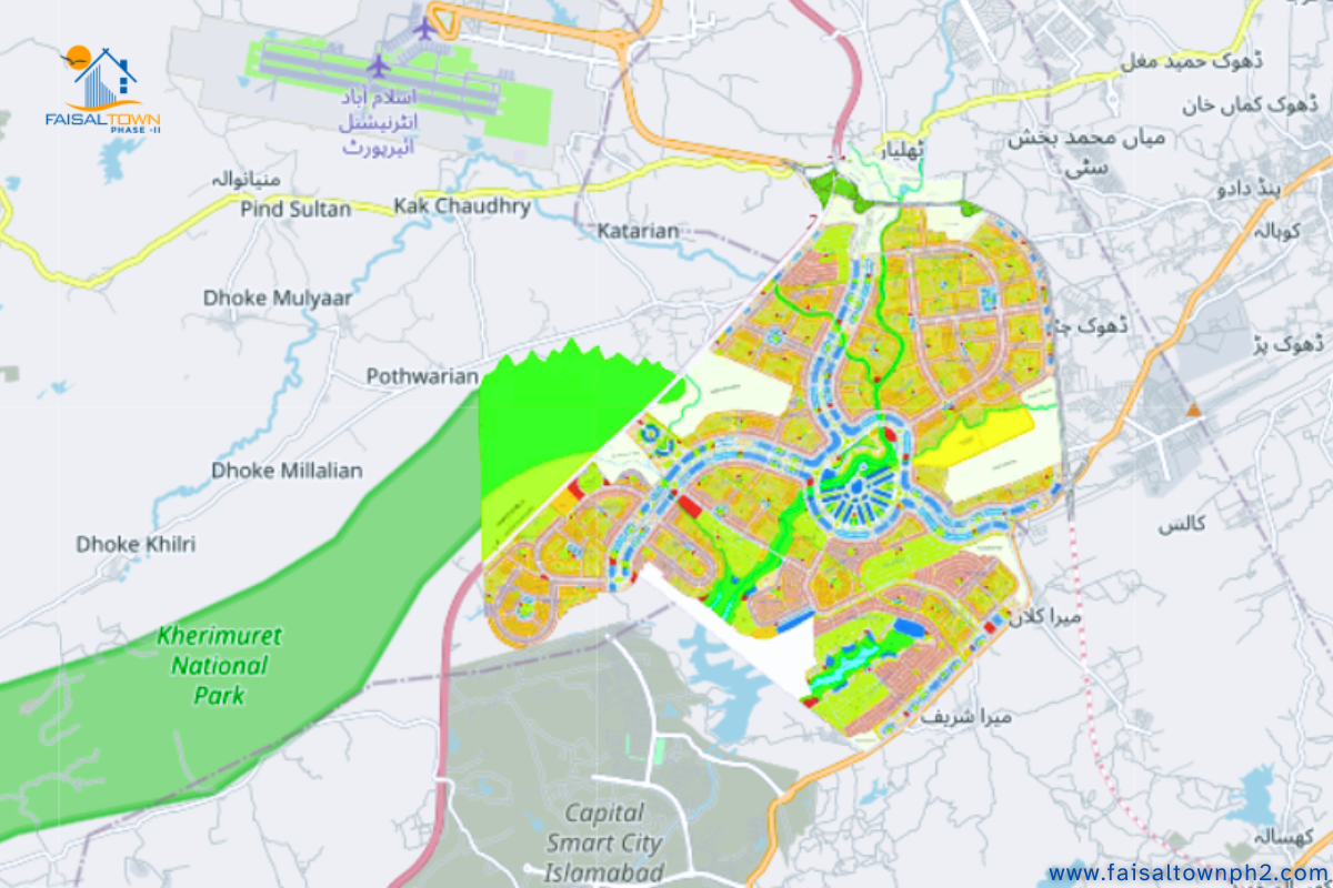 faisal town phase 2 location